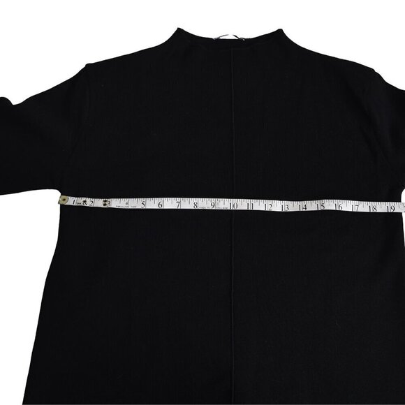 NWT Zara Black Sweater Ribbed Long Sleeve Size Medium - Picture 9 of 10